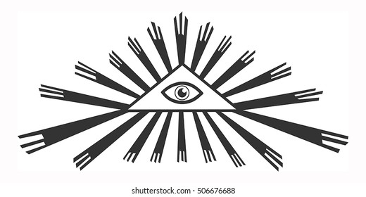 seeing eye isolated