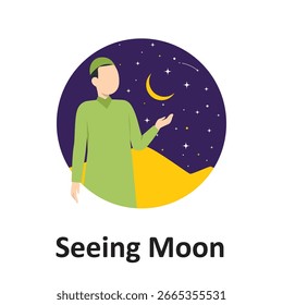 Vendo a ilustração do vetor lunar Que pode facilmente editar ou modificar
