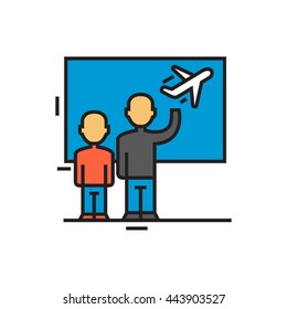 Seeing off icon