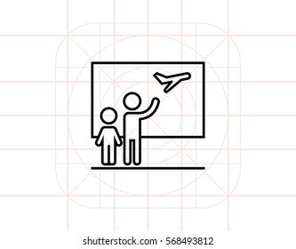 Seeing off icon