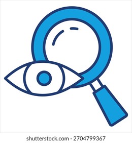 Buscar Ilustración vectorial de ícono azul