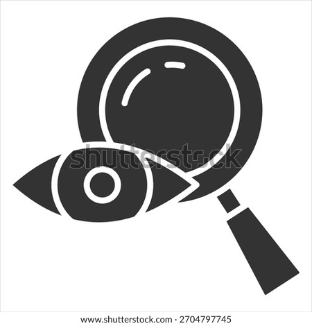 Seek Glyph Icon Vector Illustration