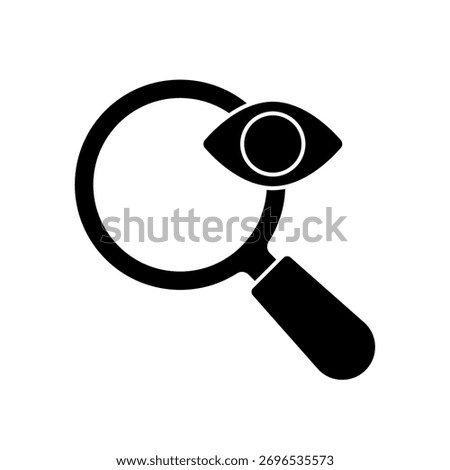 Seek icon outline editable stroke line drawing eps