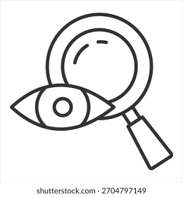 Buscar Ilustración vectorial de icono de esquema