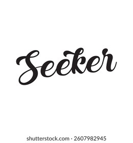Seeker text on white background.