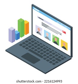 Seeking job icon isometric vector. Search work. Seek people