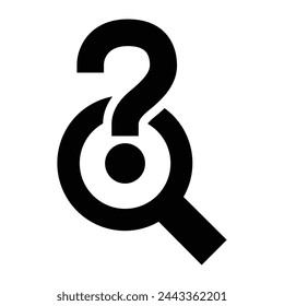 Seeking Reasons: Why Icon. Question reasons with this 'why' icon, ideal for illustrating curiosity and understanding motives.