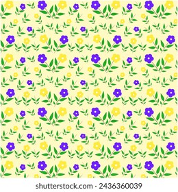 Patrón floral sin fisuras flores estampado colorido 