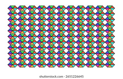 seemless geometric triangle Hexagons grid pattern illustration for various background design projects 