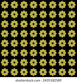 Seemless pattern golden and black pattern modern stylish texture geometric floral background vector design 