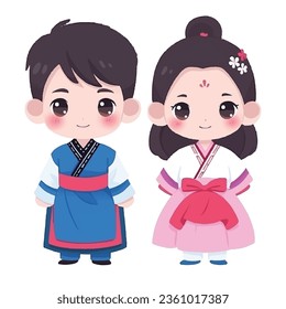 It seems like you're interested in cute characters or mascots associated with South Korea. South Korea has a rich pop culture scene, and there are many cute and popular characters