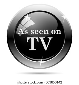As seen on TV icon. Internet button on white background. EPS10 vector 