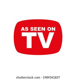 as seen on tv icon on white background