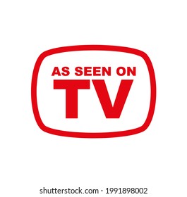 as seen on tv icon on white background