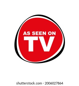 as seen on tv icon on white background