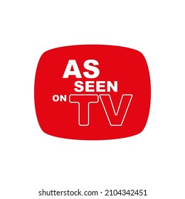 as seen on tv icon on white background