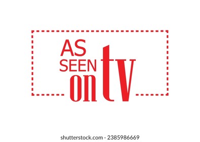 as seen on tv icon on white background