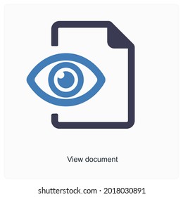 Seen or View Document Icon Concept