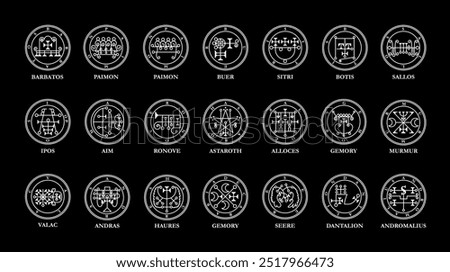 Seere Sear Seir King of the East Dictionnaire Infernal Ars Goetia Demon Hell Logo Icon Sign Symbol Emblem Badge Transparent No Background Vector EPS PNG Clip Art