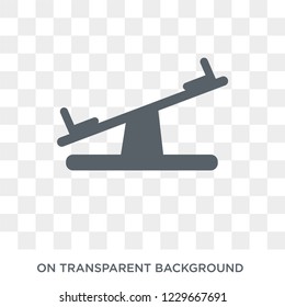 Seesaw icon. Seesaw design concept from Circus collection. Simple element vector illustration on transparent background.