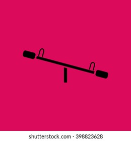 Seesaw Icon. Eps-10