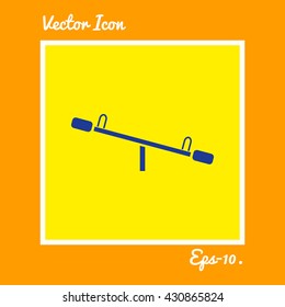 Seesaw Icon. Eps-10.