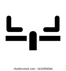 seesaw icon isolated sign symbol vector illustration - high quality black style vector icons
