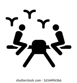 seesaw icon isolated sign symbol vector illustration - high quality black style vector icons
