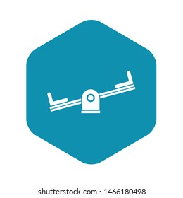 Seesaw icon. Simple illustration of seesaw vector icon for web