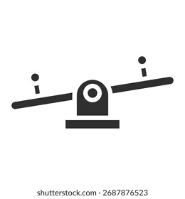 Seesaw Icon Single Vector Collection