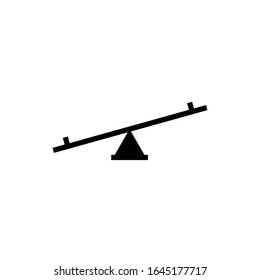 Seesaw icon vector design trendy
