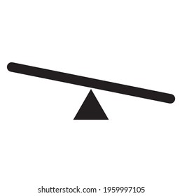 Seesaw Icon Vector Illustration. Seesaw vector icon