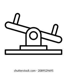 Seesaw icon vector image. Can also be used for web apps, mobile apps and print media.