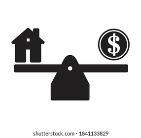Seesaw  icon vector logo design template illustration