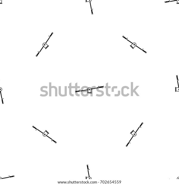Seesaw Pattern Repeat Seamless Black Color Stock Vector (Royalty Free ...