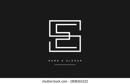 SE,ES,S,E Abstract Letters Logo Monogram