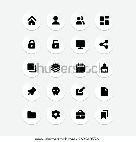 Seet icon Bussiness, icon, set, web, vector, internet, icons, symbol, business, sign, design, button, computer, illustration, media, website, video, home, document, buttons, phone, car, arrow, camera