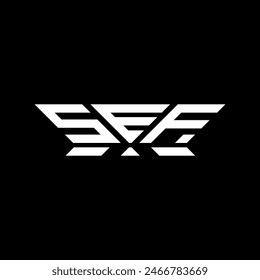 SEF letter logo vector design, SEF simple and modern logo. SEF luxurious alphabet design  