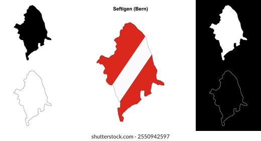 Conjunto de mapa de esquema en blanco de Seftigen