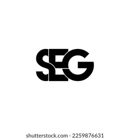 seg typography letter monogram logo design