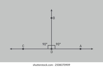 The segment AC is perpendicular to the segment BD in geometry.