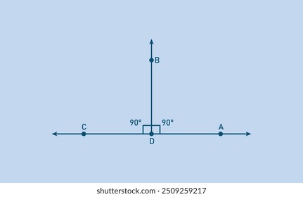 The segment AC is perpendicular to the segment BD in geometry.