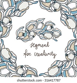 segment for design Tulip gray 