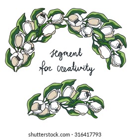 segment for design Tulip green