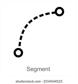 Segment and division icon concept