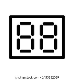 segment led display icon .