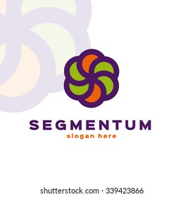 Segment logo template. Excellent logo,simple and unique concept.