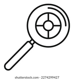 Segment market icon outline vector. Customer chart. Business lead