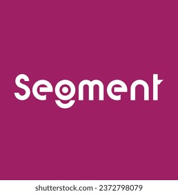 segment text on purple background.
