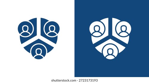 Segmentation Glyph, with light and dark background